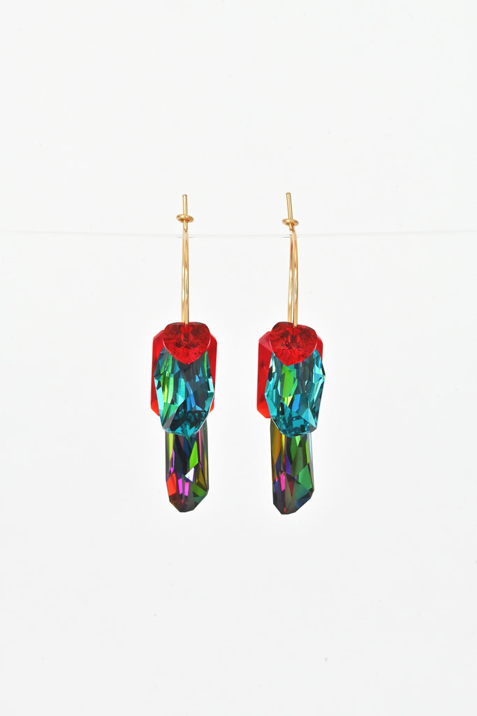 Bleeding Heart Earrings No3 in the Garden Collection at Abacus Row Handmade Jewelry