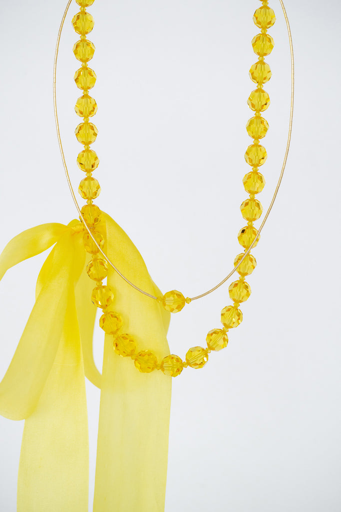 Honey Ceremony and Pomelo Necklaces Detail at Abacus Row Handmade Jewelry