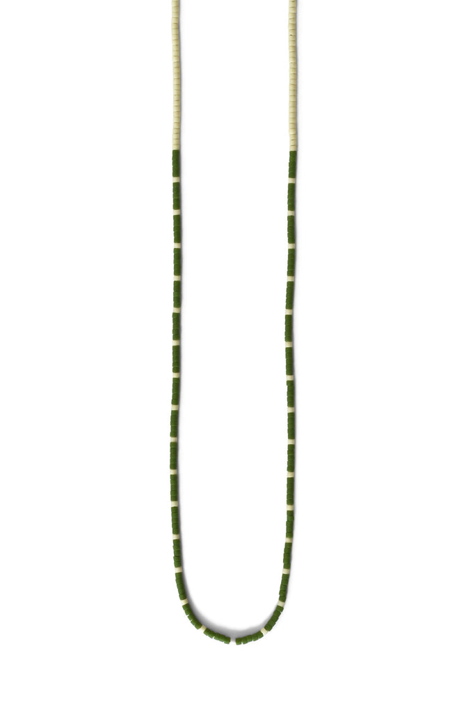 Dipsea Necklace in Olive and Sage at Abacus Row Handmade Jewelry