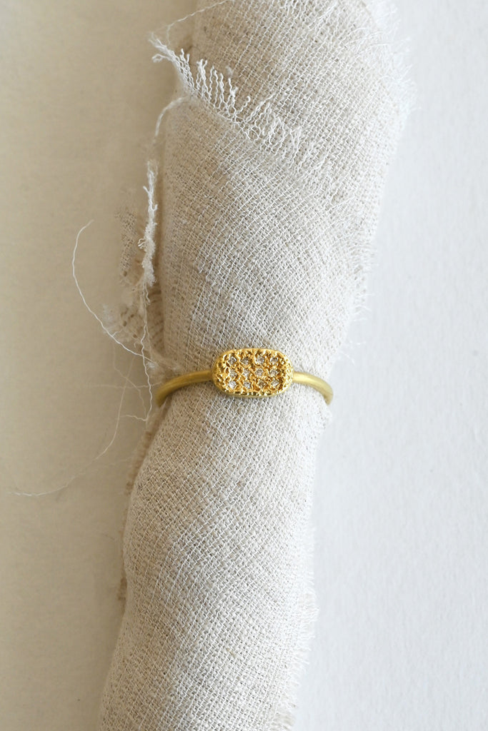 Luz Blanca White Diamond Ring by AILI at Abacus Row Handmade Jewelry