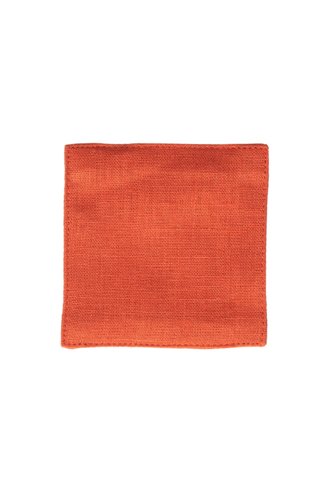 Orange Linen Coasters by Fog Linen at Abacus Row Handmade Jewelry