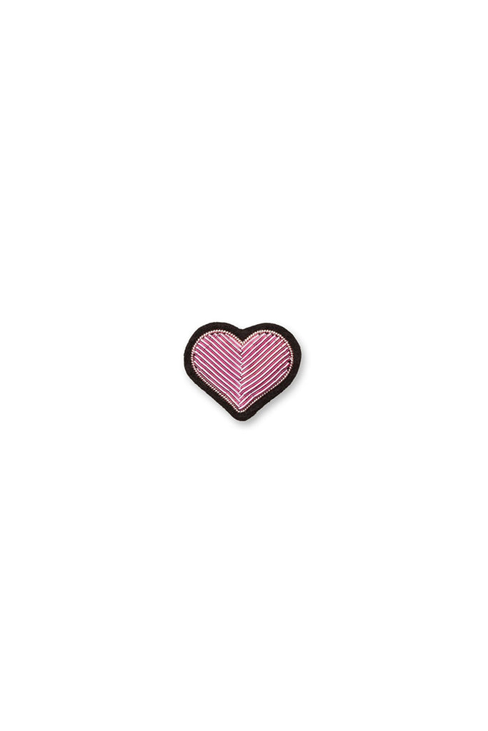 Pink Heart Brooch by Macon et Lesquoy at Abacus Row Handmade Jewelry