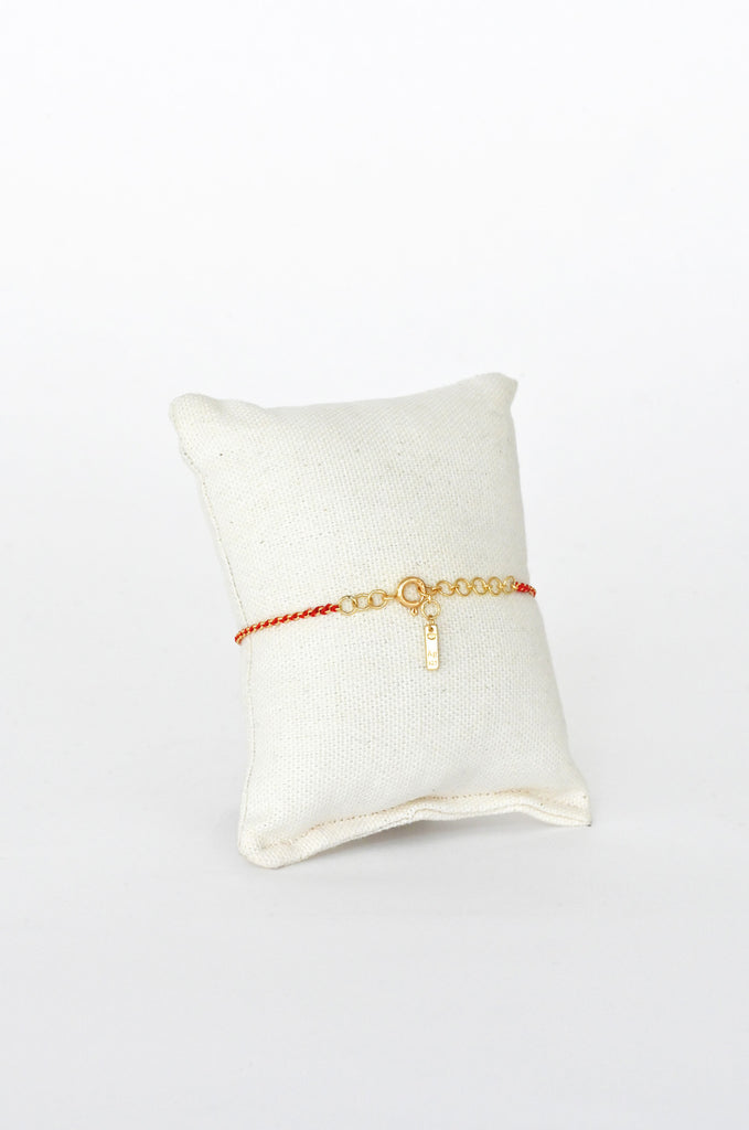 No.897 Red Bracelet back by Marie Laure Chamorel at Abacus Row Handmade Jewelry